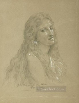女性の素描 ウィリアム・アドルフ・ブーグロー Oil Paintings